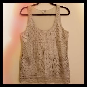 Express Embellished Cut Out Tank